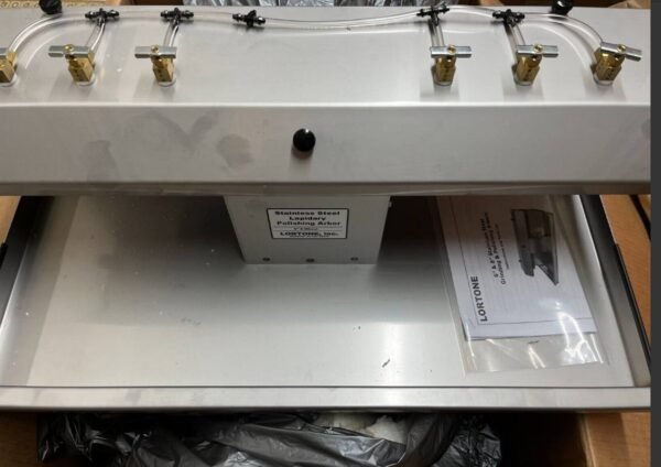 LORTONE 6"- 6 WHEEL STAINLESS LAPIDARY POLISHING ARBOR W/ H2O SYSTEM AND MOTOR