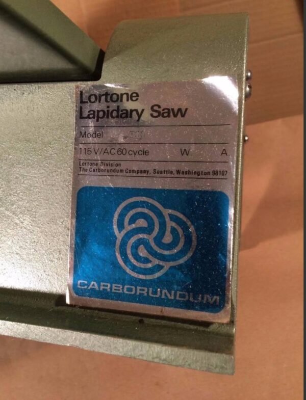 LORTONE LAPIDARY SAW NEW TS-6 ROCK SAW - Image 3