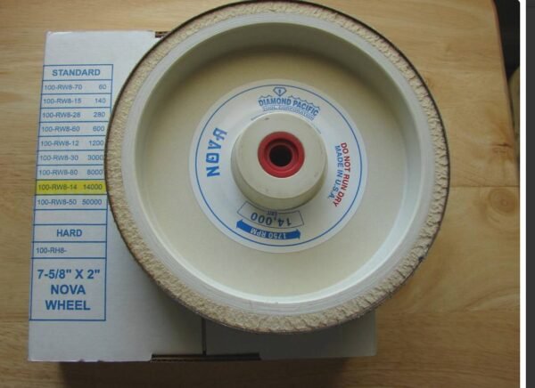 LAPIDARY 8" NOVA 14,000 GRIT DIAMOND PACIFIC POLISHING WHEEL - Image 2