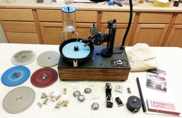 ULTRA TEC V2 FACETING MACHINE LAPIDARY ULTRATEC FACETER FACETOR WITH EXTRAS