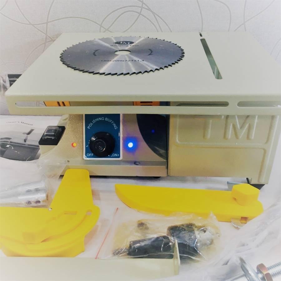 Mini Table Engraving Rock Saw Gem Jewelry Lapidary Polishing Grinding Machine - Image 2