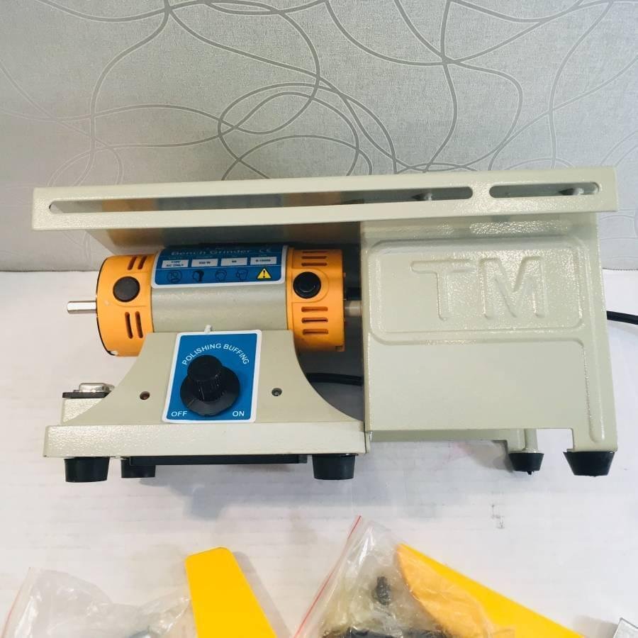 Mini Table Engraving Rock Saw Gem Jewelry Lapidary Polishing Grinding Machine - Image 4