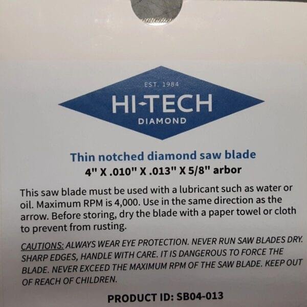 Hi-Tech Diamond 6" Trim Saw | Lapidary Saw Machine | Includes 1 Blade & Vise - Image 4