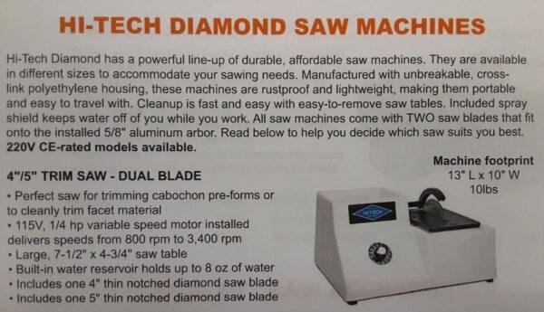 HI-TECH 4"/5" Trim Saw- Dual Blade - Image 4